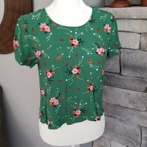 & Other Stories Gorgeous Green Floral Top